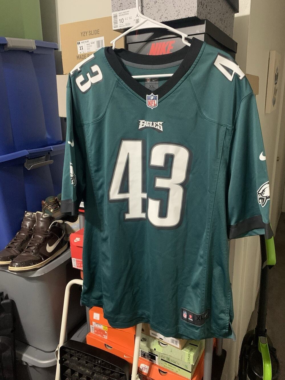 Size XL-Philadelphia Eagles Nike Darren Sproles NFL Jersey Midnight Green Men